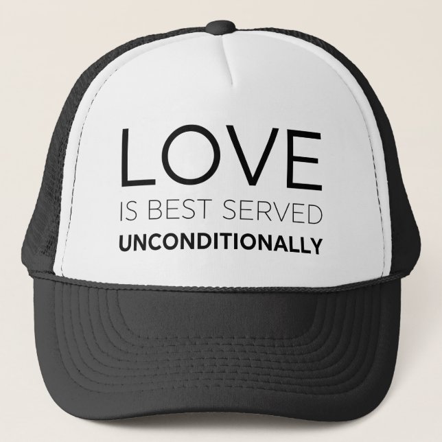 Casquette L'Amour Est Mieux Servi Sans Condition (Devant)