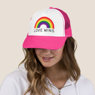 Casquette L'amour gagne Rainbow Colors LGBTQ Pride Mois