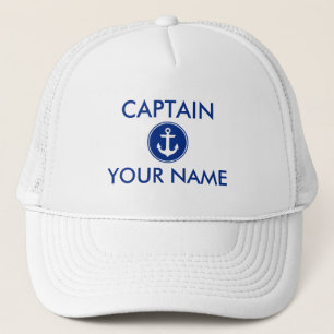 Casquette L'Ancre bleue nautique personnalisent le capitaine