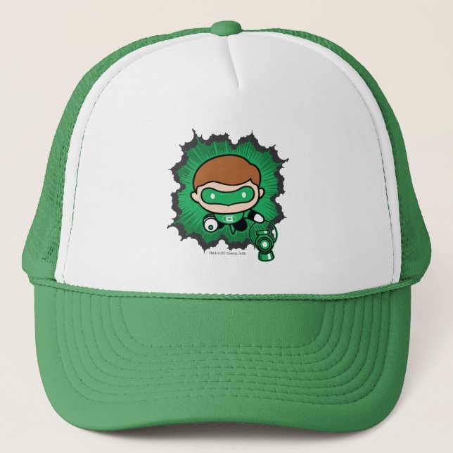 Casquette Lanterne verte de Chibi qui traverse l'espace (Devant)