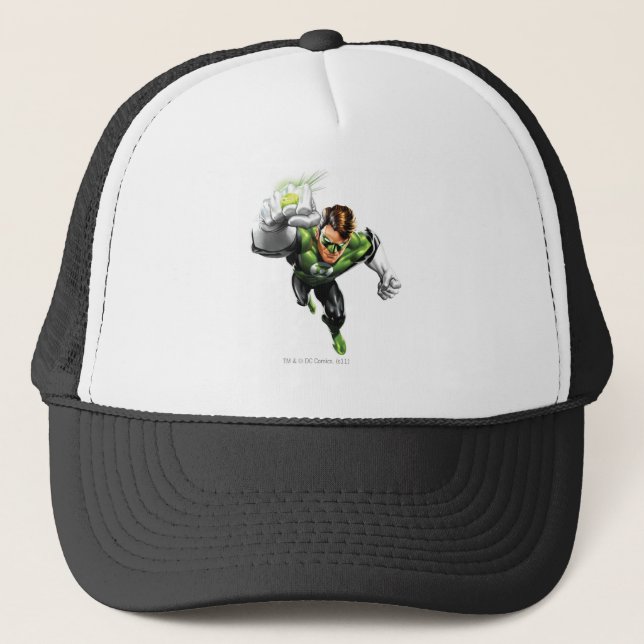 Casquette Lanterne Verte - Entièrement Rendu, Lever Du Bras (Devant)