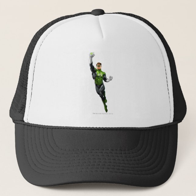Casquette Lanterne Verte - Entièrement Rendu, Volant Vers Le (Devant)