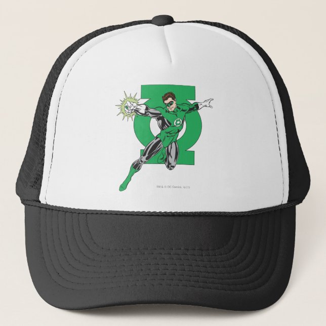 Casquette Lanterne verte et symbole (Devant)
