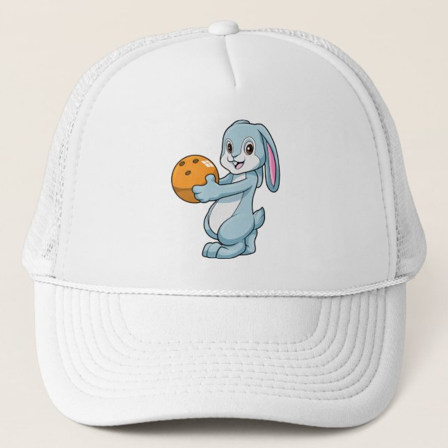 Casquette Lapin à Bowling avec Bowling balle (Devant)