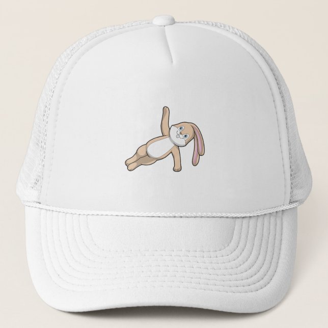 Casquette Lapin au Yoga Stretching (Devant)