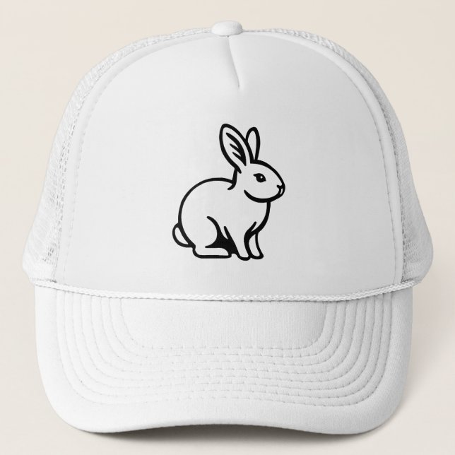 Casquette Lapin blanc (Devant)
