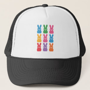 Casquette Lapin de Pâques Œufs Carreaux Léopard
