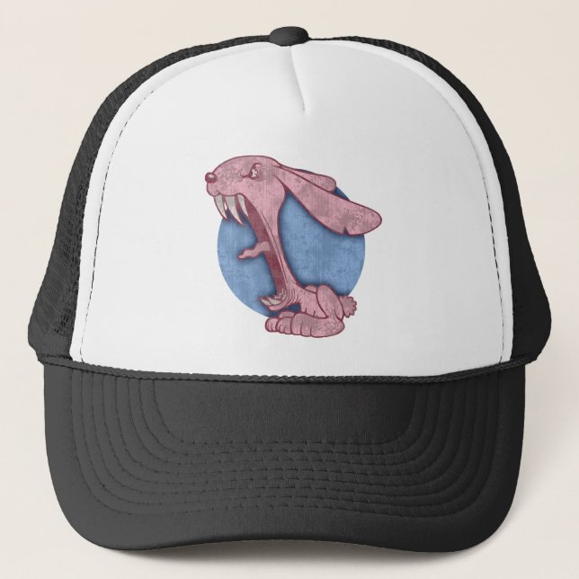 Casquette Lapin mauvais rose (Devant)