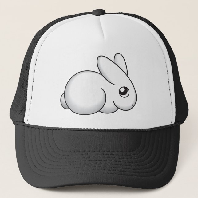 Casquette Lapin timide mignon (Devant)