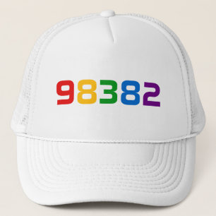 Casquette L'arc-en-ciel de ROYGBIV colore le code postal