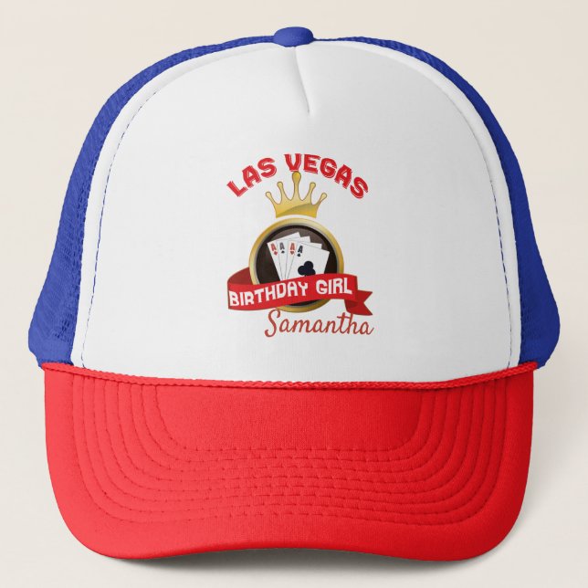 Casquette Las Vegas Casino Anniversaire Fête Personnalisé (Devant)