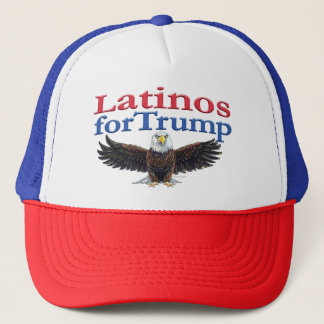 Casquette Latinos pour Trump Aigle rouge, blanc et bleu