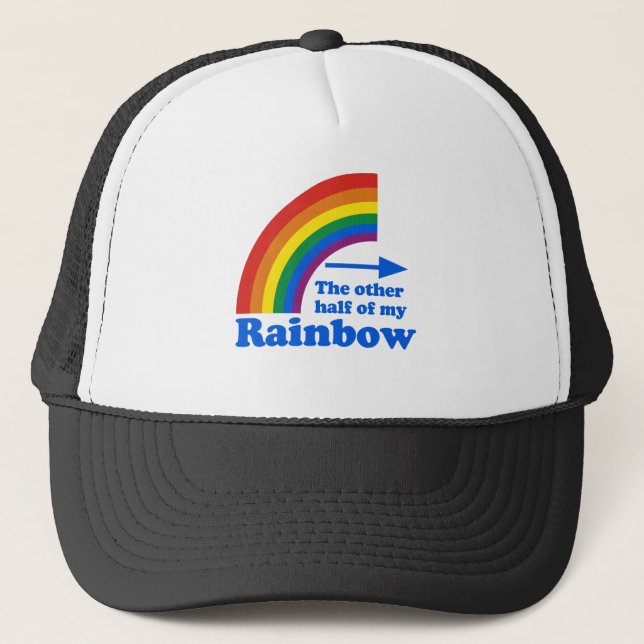 Casquette L'AUTRE MOITIÉ de MON ARC-EN-CIEL (laissé) (Devant)