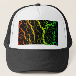 Casquette Lave de l'espace craqué - Rainbow ROYGB