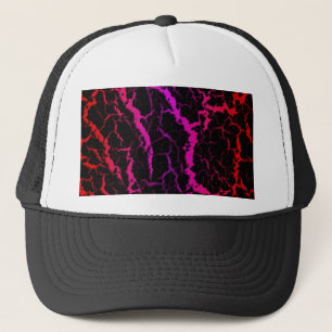 Casquette Lave de l'espace fissuré - Rouge/rose