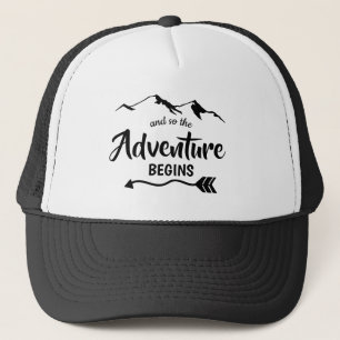 Casquette L'aventure commence une citation branchée