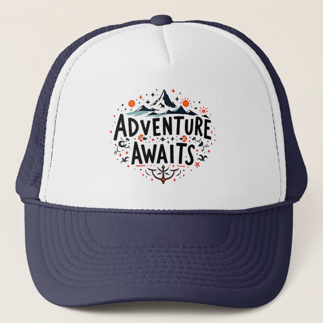 Casquette L'aventure vous attend (Devant)