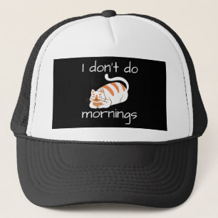Casquette Lazy Chat Je ne fais pas les matins