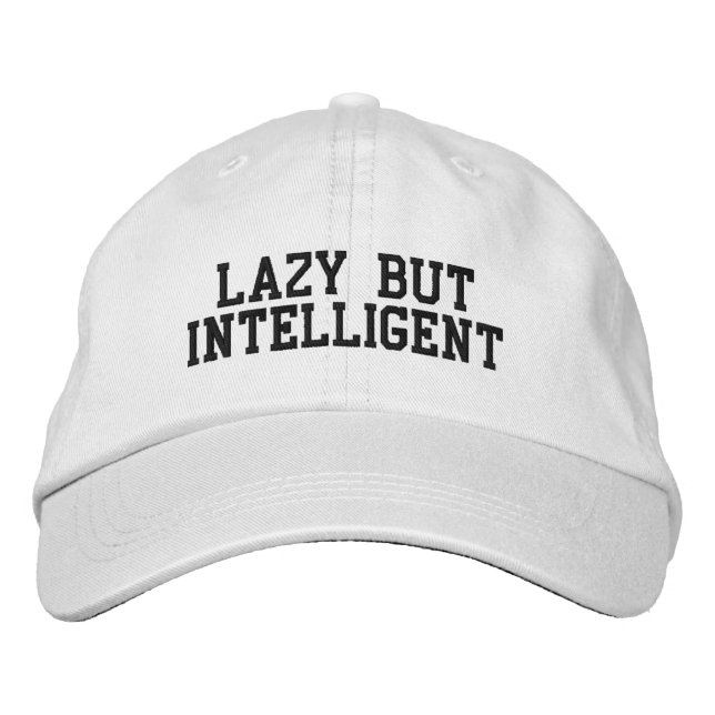 CASQUETTE LAZY MAIS INTELLIGENT par LBI APPAREL (Devant)