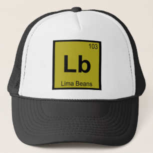 Casquette Lb - Chimie des haricots de Lima Symbole de table
