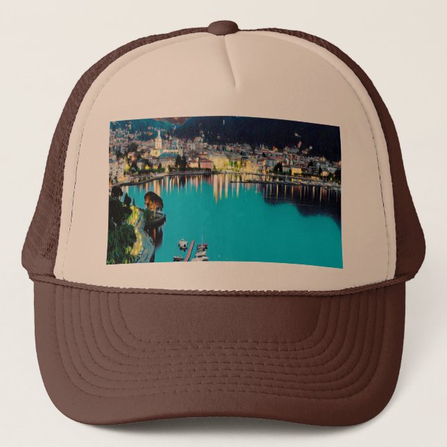 Casquette ldp COMO - Lac - Panorama (Devant)