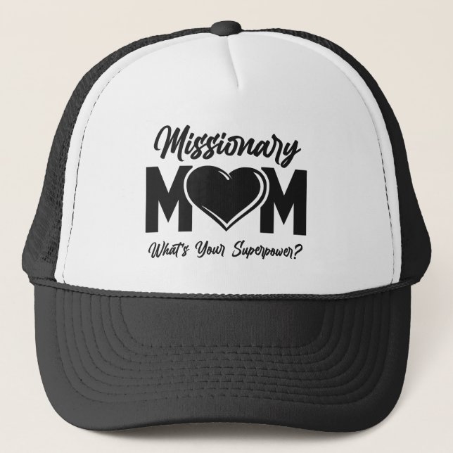 Casquette LDS Mormon Missionnaire Maman Trucker Chapeau Casq (Devant)
