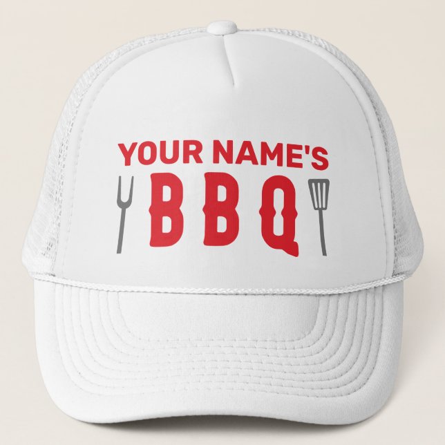 Casquette Le barbecue de votre nom (Devant)