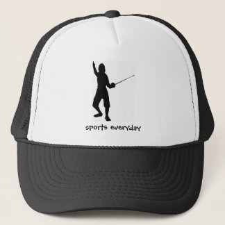Casquette le barrière-jeu, escrime, patin, sport, gymnase,