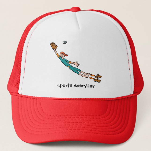 Casquette le base-ball, bâton, sport, gymnase, (Devant)