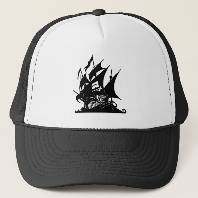 Casquette Le bateau de logo de baie de pirate (Devant)