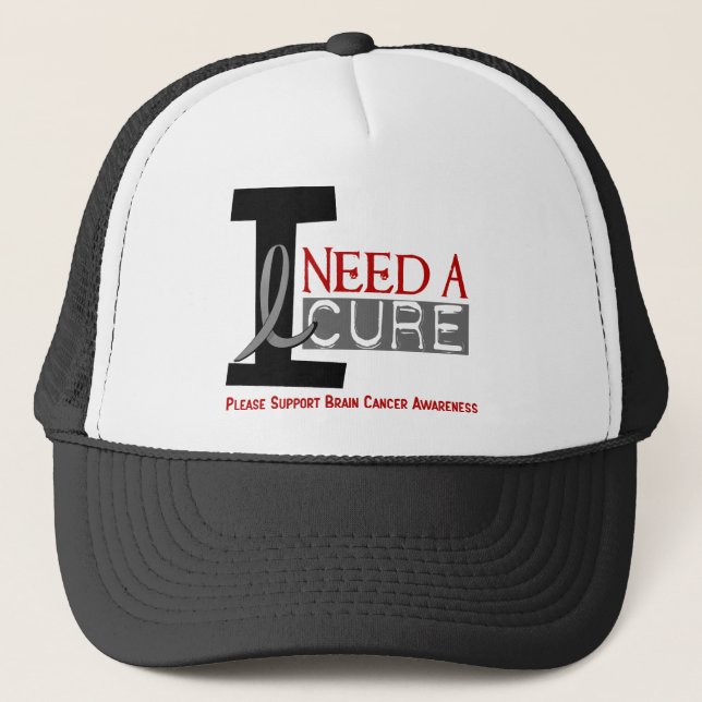 Casquette Le BESOIN du cancer du cerveau I un TRAITEMENT 1 (Devant)