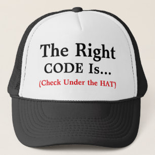 Casquette Le bon code est...Trucker Hat