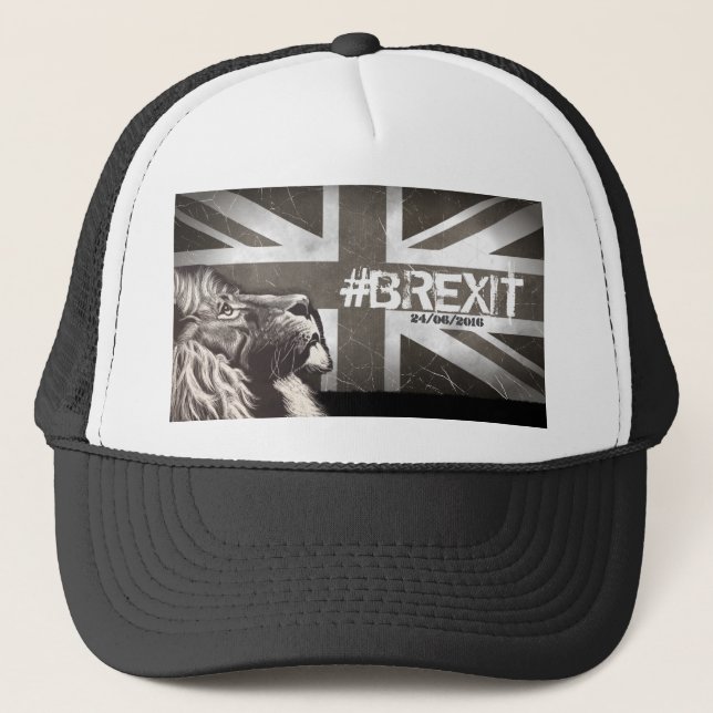 Casquette Le #Brexit fier de lion customisent la date (Devant)