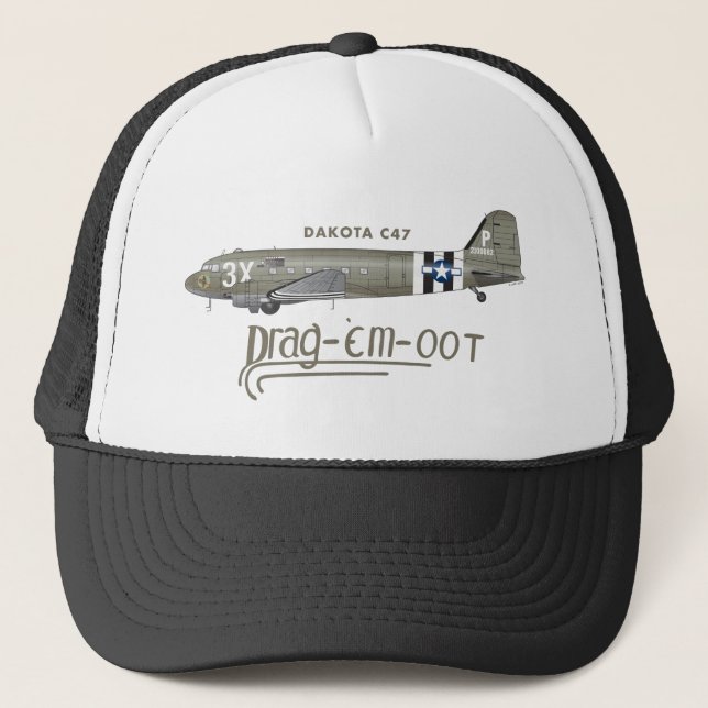 Casquette Le C-47 SKYTRAIN du DAKOTA - TRAÎNEZ-les OOT (Devant)