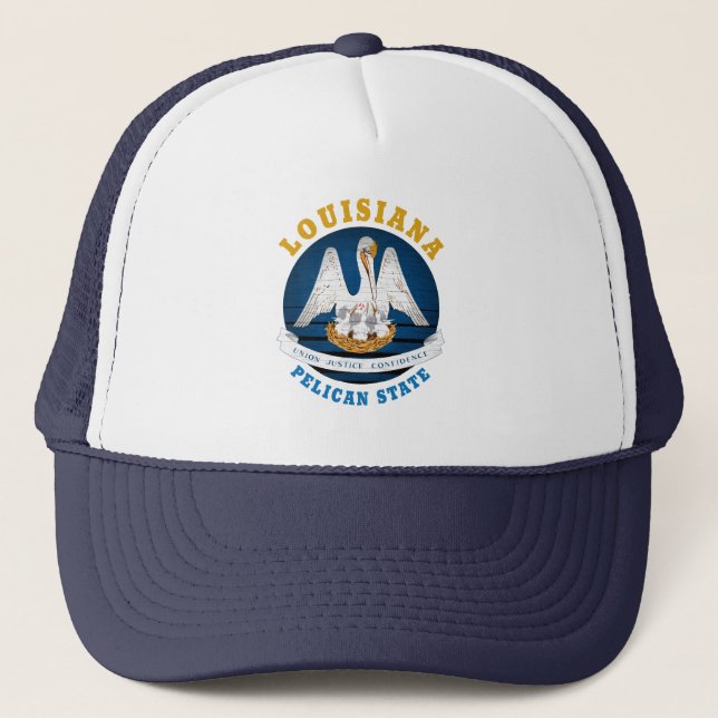 CASQUETTE LE CAMION DE DRAPEAU DE L'ÉTAT DE LA LOUISIANE (Devant)