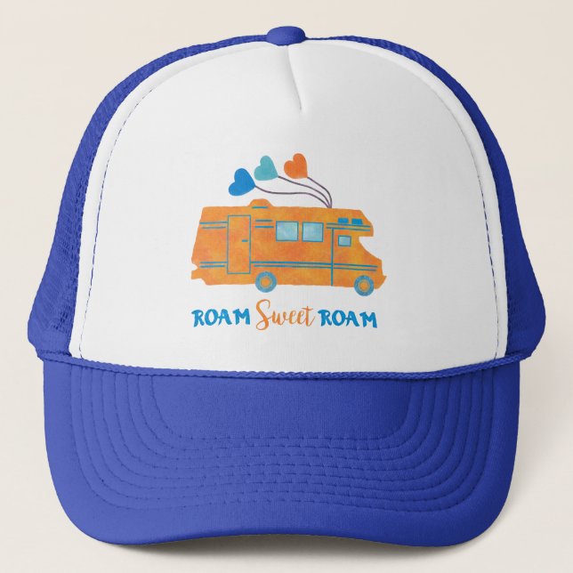 Casquette Le campeur Motorhome de rv errent le bonbon errent (Devant)