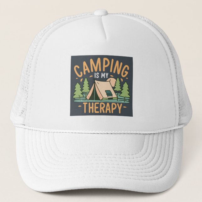 Casquette Le Camping Est Ma Thérapie (Devant)