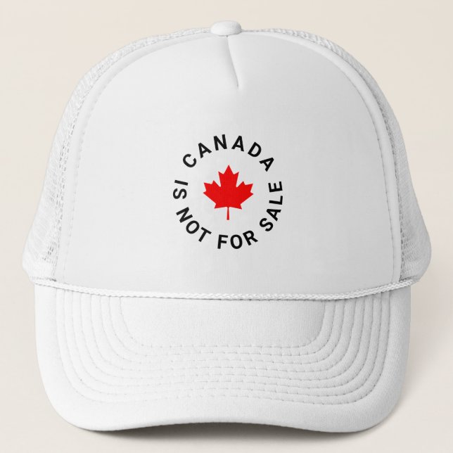 Casquette Le Canada n'est pas en vente texte personnalisé fe (Devant)