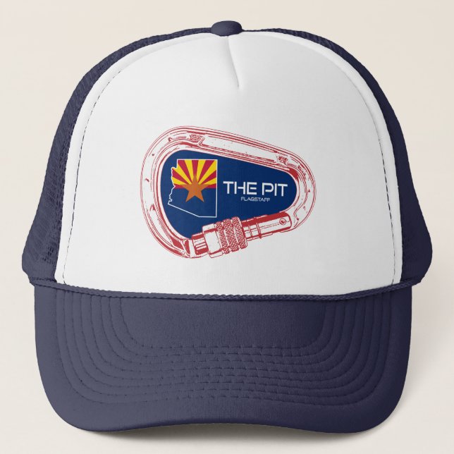 Casquette Le carabiner d'Escalade Pit Flagstaff Arizona (Devant)