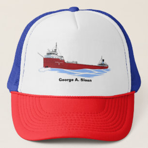 Casquette Le cargo des Grands Lacs George A. Sloan, pont dro