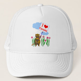 Casquette Le Castor canadien aime le Canada