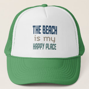 Casquette Le Chapeau La Plage Est Mon Endroit Heureux
