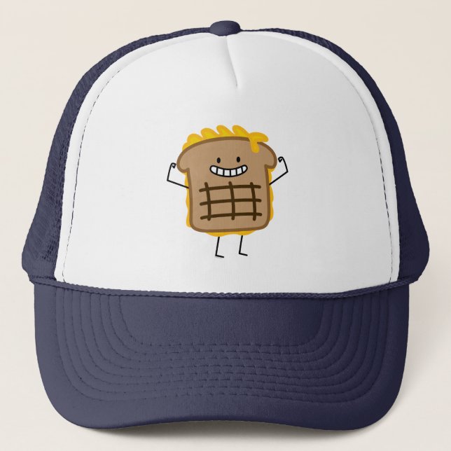 Casquette Le cheddar grillé de sandwich à fromage a grillé (Devant)
