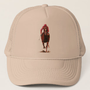 Casquette Le cheval et le jockey
