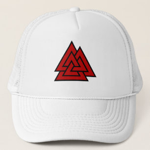 Casquette Le coeur de Hrungnir (rouge et noir)
