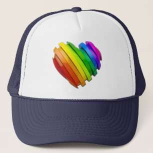 Casquette Le cœur sculptural tridimensionnel de SlipperyJoe