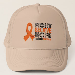 Casquette Le combat croient l'espoir - leucémie