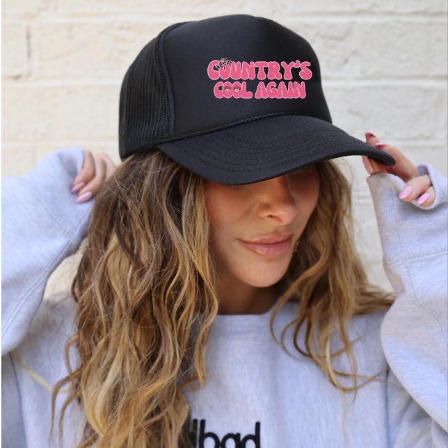 Casquette Le Cool du pays à nouveau Trucker Chapeau pour ell (Créateur téléchargé)