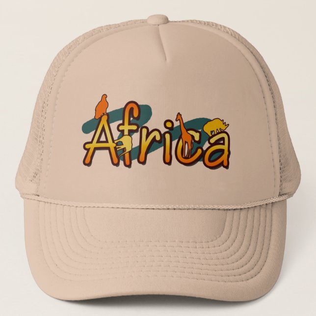 Casquette Le cool et l'amusement à la mode de l'Afrique (Devant)