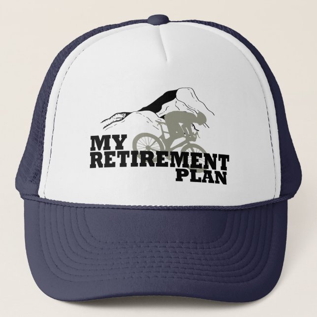 Casquette le cyclisme est ma citation du régime de retraite (Devant)
